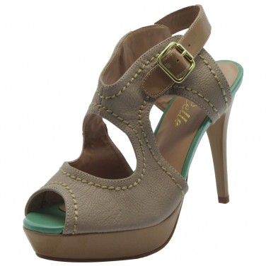 Peep Toe Meia Pata 2ª Pelle